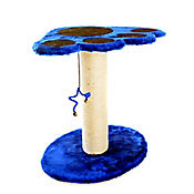 Torre Rascadera Para Gato + Cama 50x40x62 cm Interpet Azul
