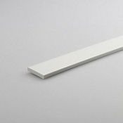 Platina PVC Blanco Satn 10x3mm 1m