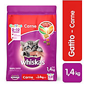 Alimento Seco para Gatitos Carne Whiskas 1.4 Kg