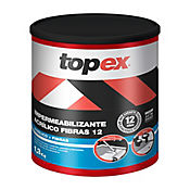 Impermeabilizante Topex 12 Aos 1/4 Galn Color Gris