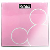 Balanza Cuadrada 180Kg - D50G Vidrio Mouse Pink