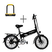 Bicicleta Electrica Onebot T6 R20 28Km/h + Candado U Negro
