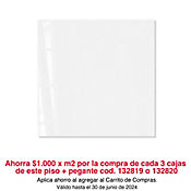 Piso Porcelanico Sper Blanco 80x80cm Caja 1.92 m2