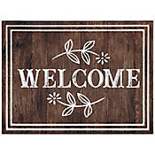 Tapete Entrada Welcome Daisy 45x60 cm