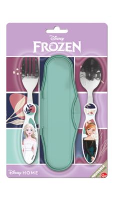 Cuchara Y Tenedor Frozen Con Estuche