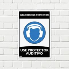 FIXSER - Señal Use Protector Auditivo 22x15cm