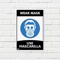 Señal Use Mascarilla 22X15Cm