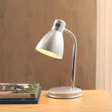 Lámpara de Escritorio Flexible Plata