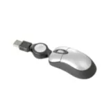 Mini mouse óptico plata/negro