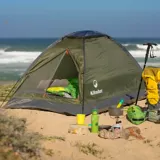 Carpa Para Camping 2 Personas Iglú Domo Nylon Verde