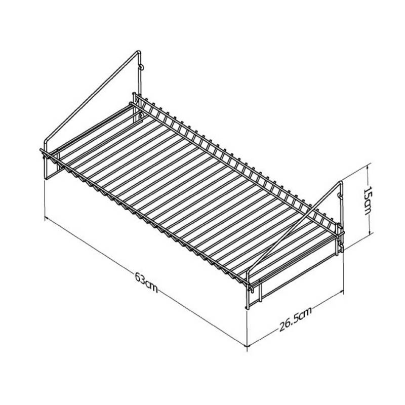 Locero de pared 14 platos y cubiertero - Rejiplas - Organizador cocina