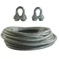 Cable Acero Plastificado 1/8-pulg 5mt + Perro 1/8-pulg 2und