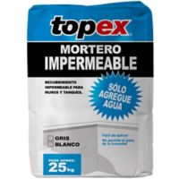 Mortero Impermeable Gris 25 Kilos, Topex