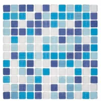 Mosaico Cristanac Venecita Confeti Azul 32.4X32.4cm