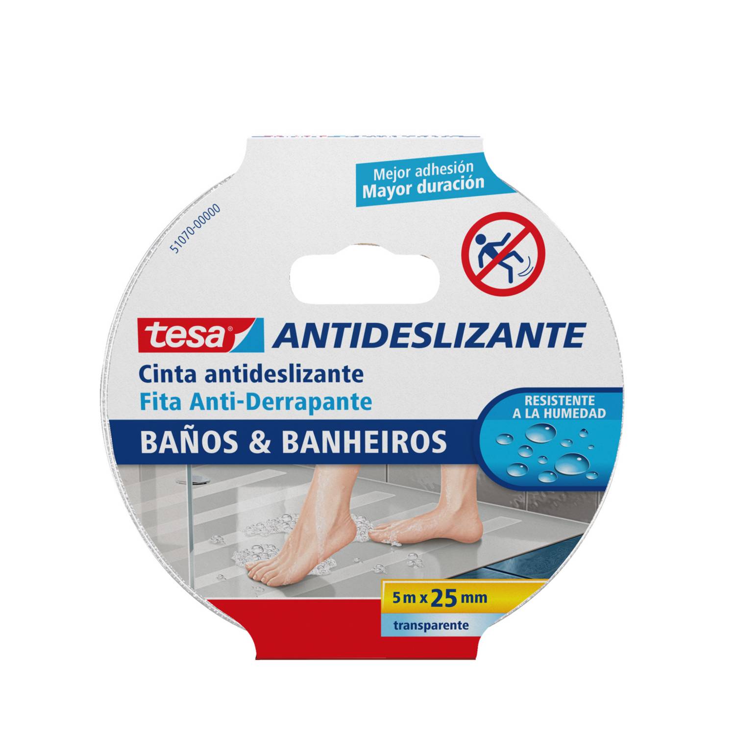 Tiras Antideslizantes Transp Baño 8 Uds 25x2cm con Ofertas en Carrefour