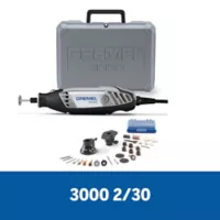 Bosch Kit Mototool Dremel 3000 130W + 2 Aditamentos + Eje Flexible + 30 Accesorios + Maleta