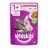 Alimento Húmedo Para Gato Pouche con Salmón Whiskas 85 g
