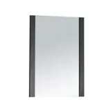 Espejo de baño marco lateral laca negra 50 cm x 70 cm