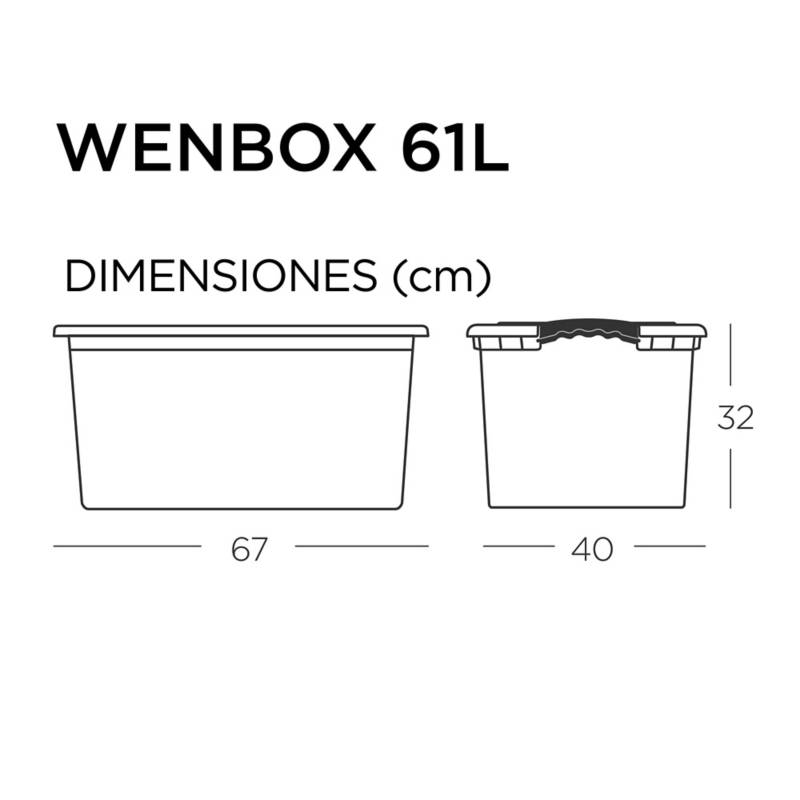 Caja Organizadora Wenbox 61 lt Wenco
