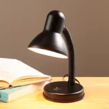 Lámpara De Escritorio Flexible Negra E27