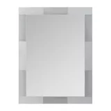 Espejo de baño marco vidrio diseño 75 x 100 cm