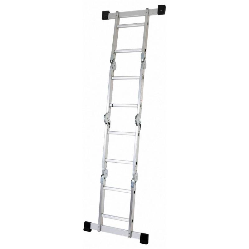 ESCALERA ALUMINIO RECTA SIMPLE 2.44 MTS. 8 PELDAÑOS – TecnoPlus