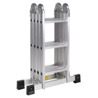 Redline Escalera 3.55mt 12 Pasos Multipropósito Aluminio 150kg