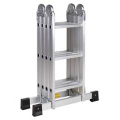REDLINE - Escalera 3.55mt 12 Pasos Multipropósito Aluminio 150kg