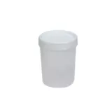 Recipiente 0.4 litros hermético alto blanco