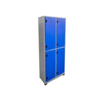 Locker metálico 4 puestos azul de 180x63x30 cm