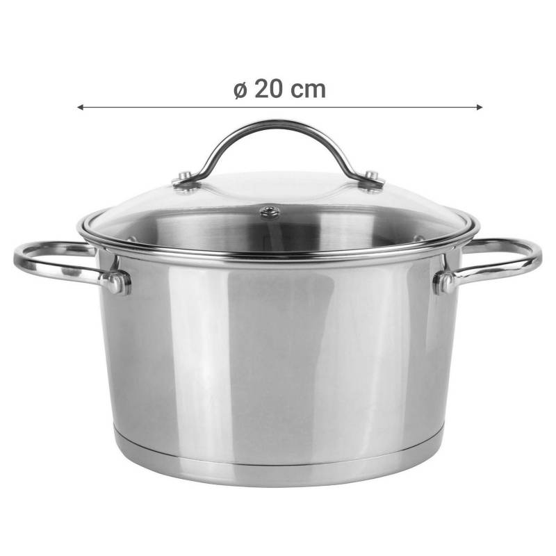 Olla Antiadherente Con Tapa Just Cook 20 Cm