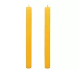 Set x 2 velas candelabro 22 x 24 cm amarillas