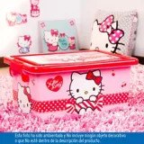 Caja plástica infantil tapa broche Hello Kitty 7litros