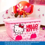 Caja plástica infatil con ruedas 55 litros Hello Kitty