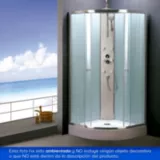 Cabina ducha blanca 6 hidrojets-3 funciones