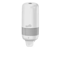 Dispensador De Gel Antibacterial/Jabón Líquido Plástico Blanco 1000 Ml De 12x30 Cm