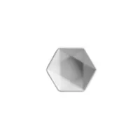 Plato Hexagonal 6.9 Cm Actualite Blanco