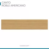 Canto Flexible Roble Americano 22mm x 1 Metro