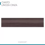 Canto rígido 22mm x 1 Metro - Linoza Cinza