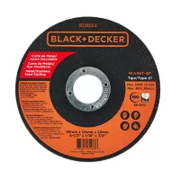 Black+decker Disco Abrasivo Corte Metal 4 1/2 X 1/16 Pulgadas B&D Ref BD8063