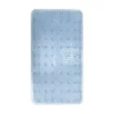 Tapete para Baño Antideslizante Grass 35x63 cm Azul
