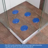 Set x5 Antideslizantes para Baño Conchas Azul