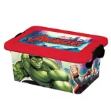 Caja plástica Avengers con tapa 3, 7 lt