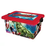 Caja plástica Avengers con tapa 7 lt