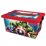 Caja plástica Avengers con tapa 13 lt