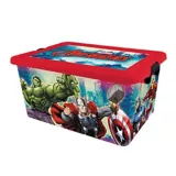 Caja plástica Avengers con tapa 23 lt