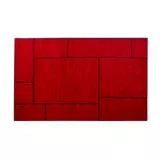 Tapete Legend 120x170 cm Rojo - Negro
