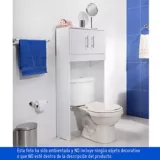 Mueble Organizador Sanitario para Baño Pinora 2 Puertas 132.2x60x23.9 cm Blanco