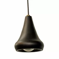 Lámpara Colgante 1 Luz Rosca E27 60w Aluminio Negra