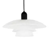 Lámpara Colgante 1 Luz Rosca E27 60w Negra - Blanca